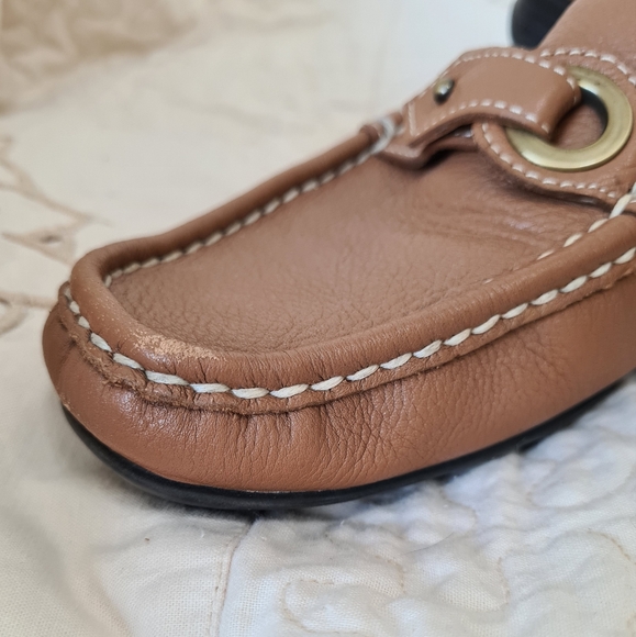 Etienne Aigner Whisper Mules slides Loafers Tan 8.5 - Picture 7 of 7